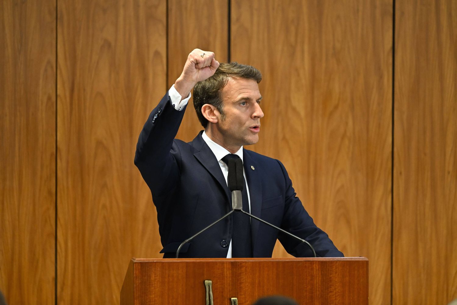 Il presidente francese Emmanuel Macron
