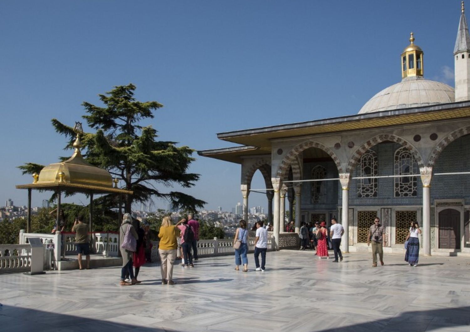 Un cortile del palazzo Topkapi, a Istanbul