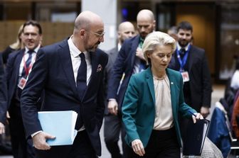 Ursula von der Leyen e Charles Michel a Bruxelles