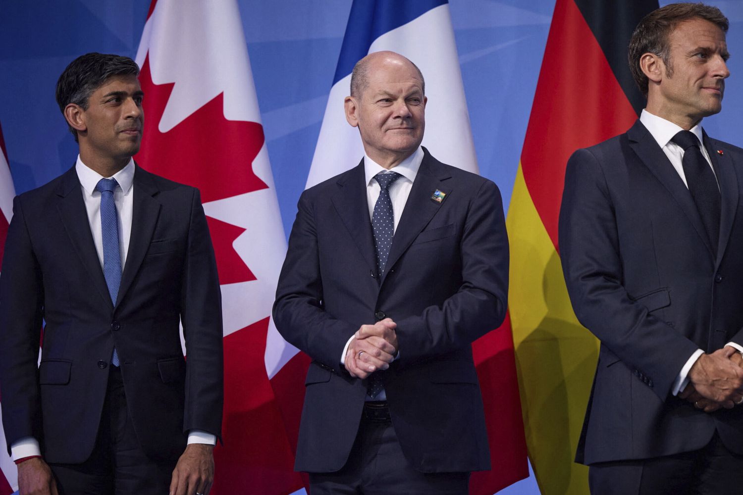 Sunak., Scholz e Macron