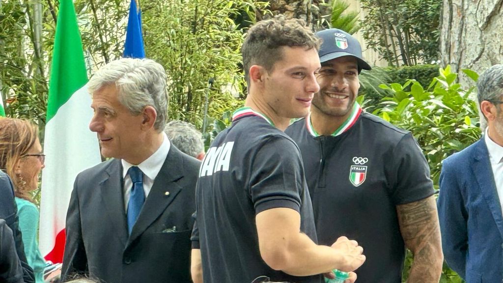 Tortu e Jacobs ai Giardini del Quirinale