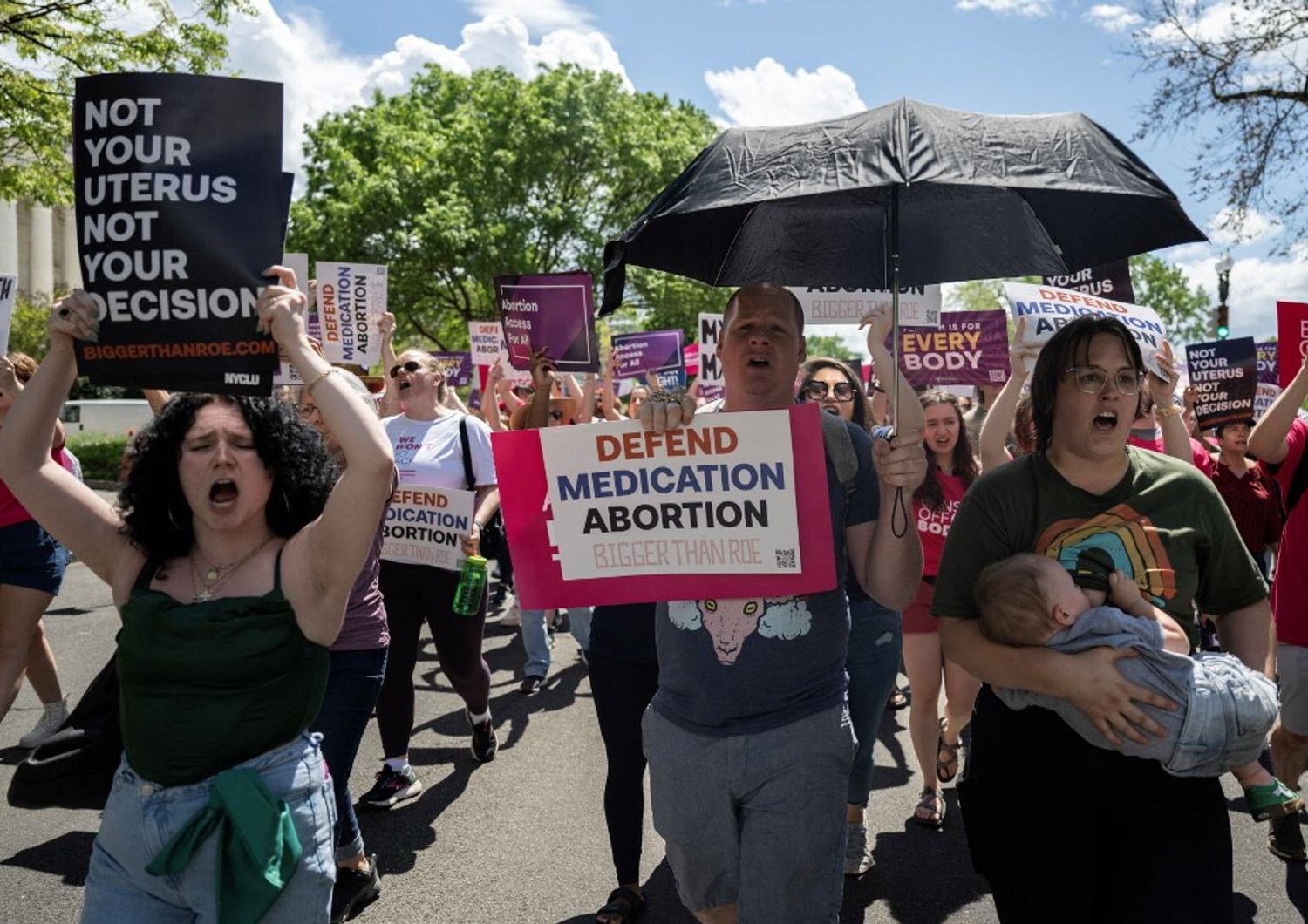 Protesta negli Usa in favore dell’aborto