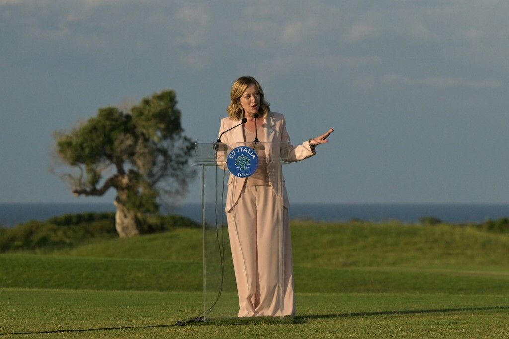 Giorgia Meloni al G7