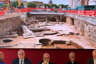 La fullonica romana emersa dagli scavi giubilari di Piazza Pia, in zona Vaticano