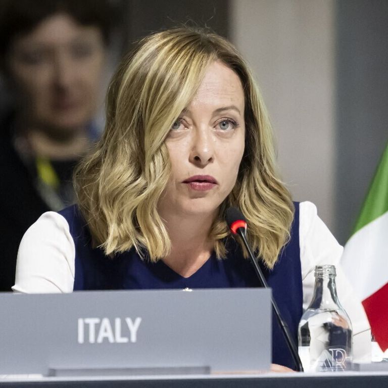 Giorgia Meloni alla Conferenza di pace in Ucraina, nel resort di Burgenstock, in Svizzera