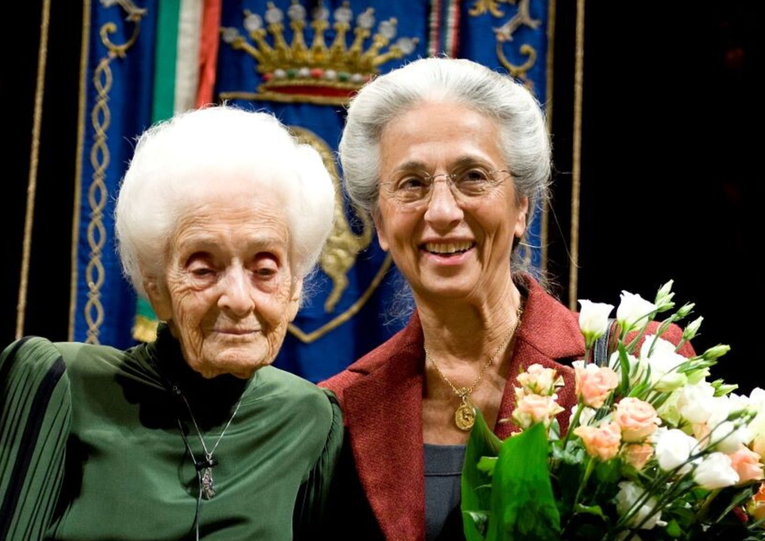 Rita Levi Montalcini e la nipote Piera Levi Montalcini