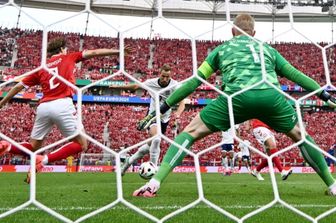 Il gol di Harry Kane che sblocca il match tra Danimarca e Inghilterra