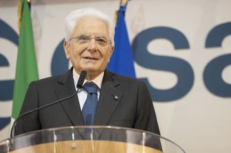 Presidente della Repubblica Sergio Mattarella al Centro europeo per l'osservazione della Terra (ESRIN) di Frascati