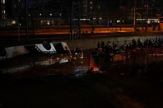 Il bus precipitato a Mestre