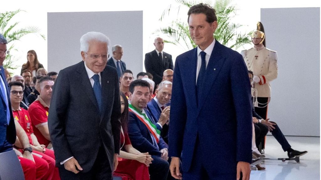 Sergio Mattarella e John Elkann