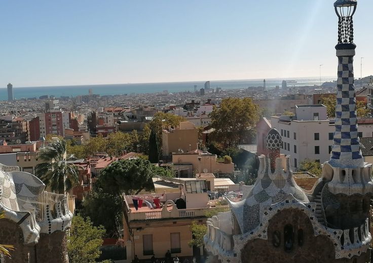 Veduta di Barcellona da Park Guell