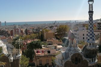 Veduta di Barcellona da Park Guell