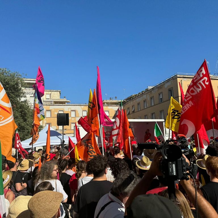 La manifestazione per Satnam Singh