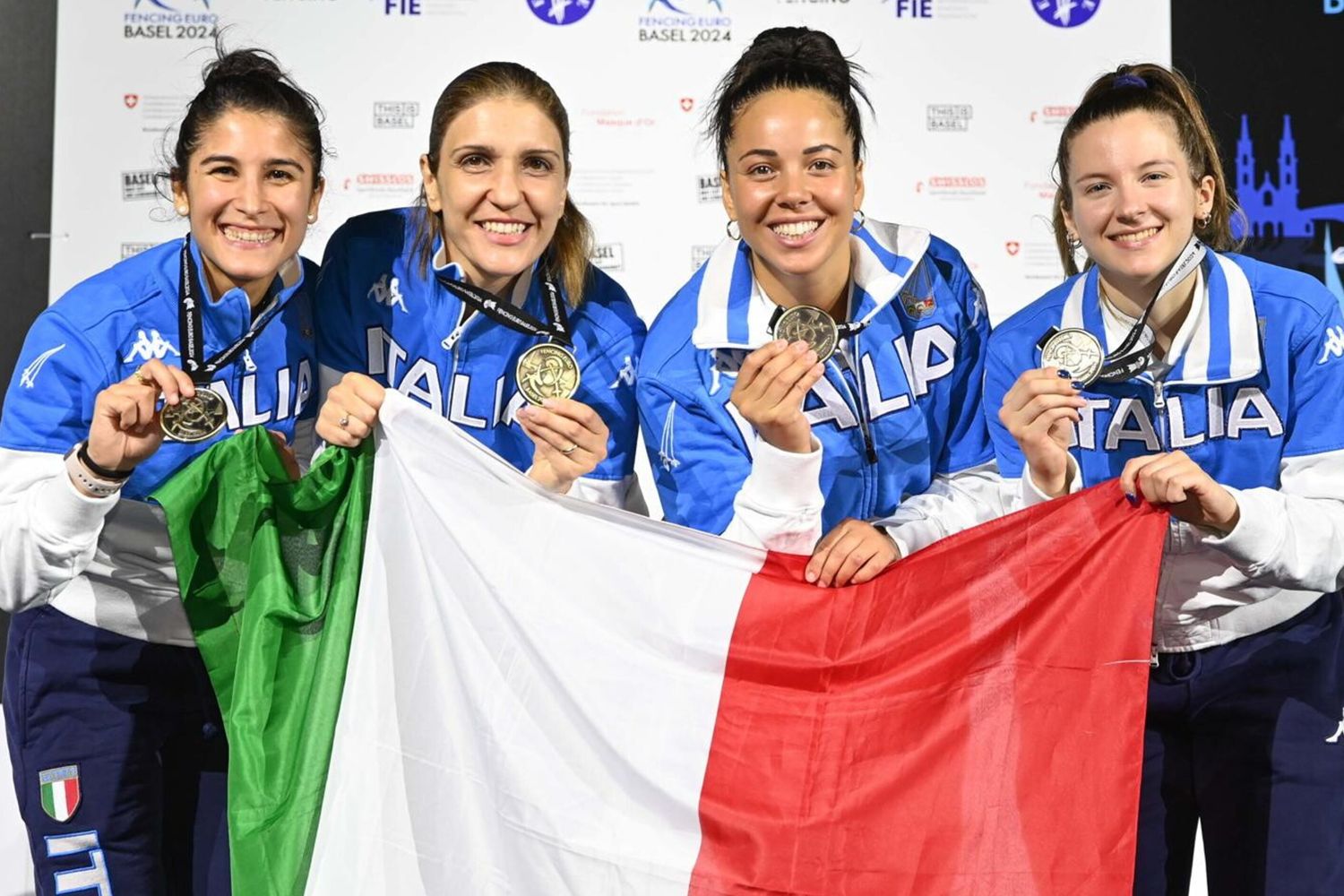 Le azzurre della scherma