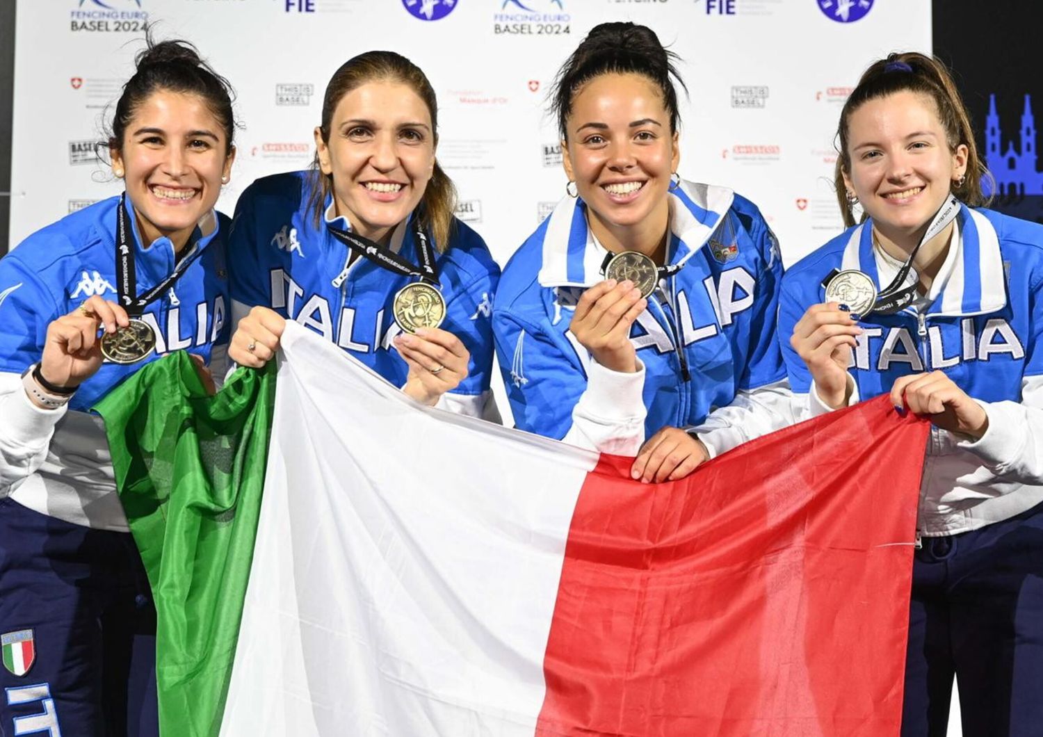 Le azzurre della scherma