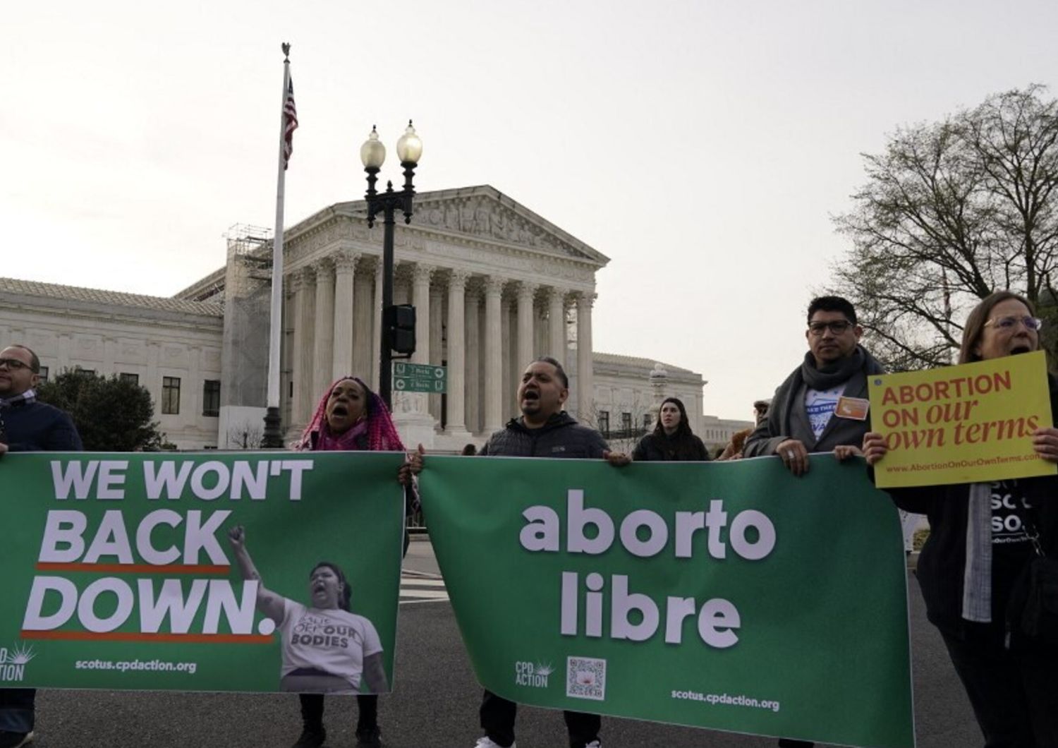 Manifestazione per il diritto all'aborto a Washington