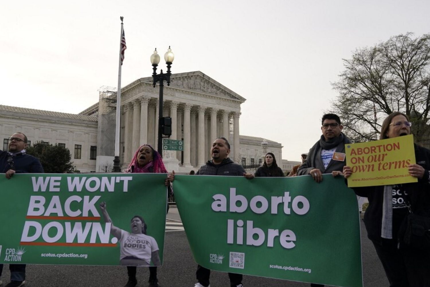 Manifestazione per il diritto all'aborto a Washington