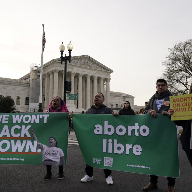 Manifestazione per il diritto all'aborto a Washington