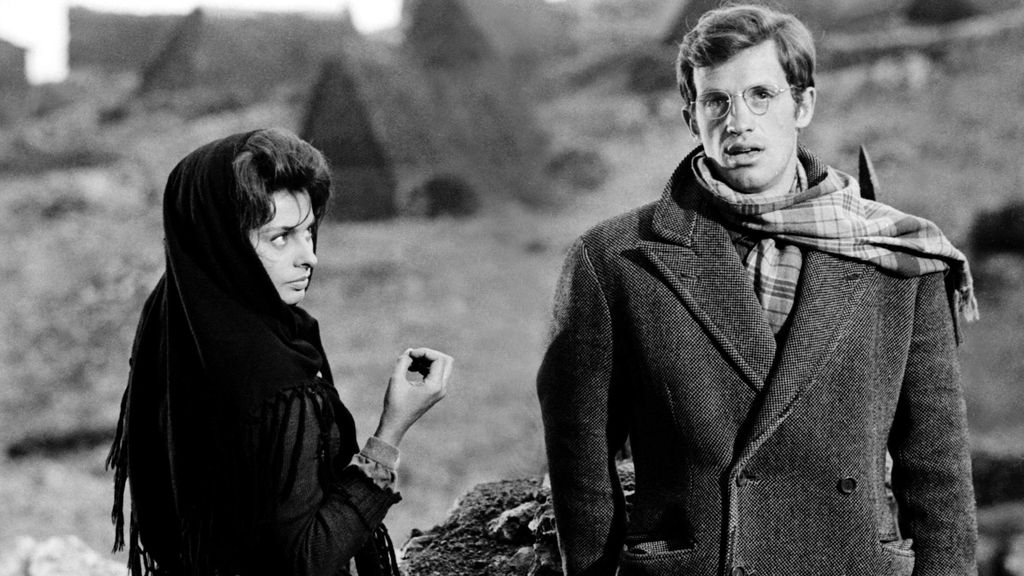 Sophia Loren e Jean-Paul Belmondo sul set de "La Ciociara"