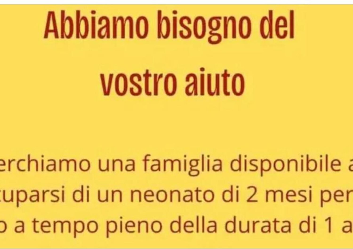 famiglia affido bimbo facebook como