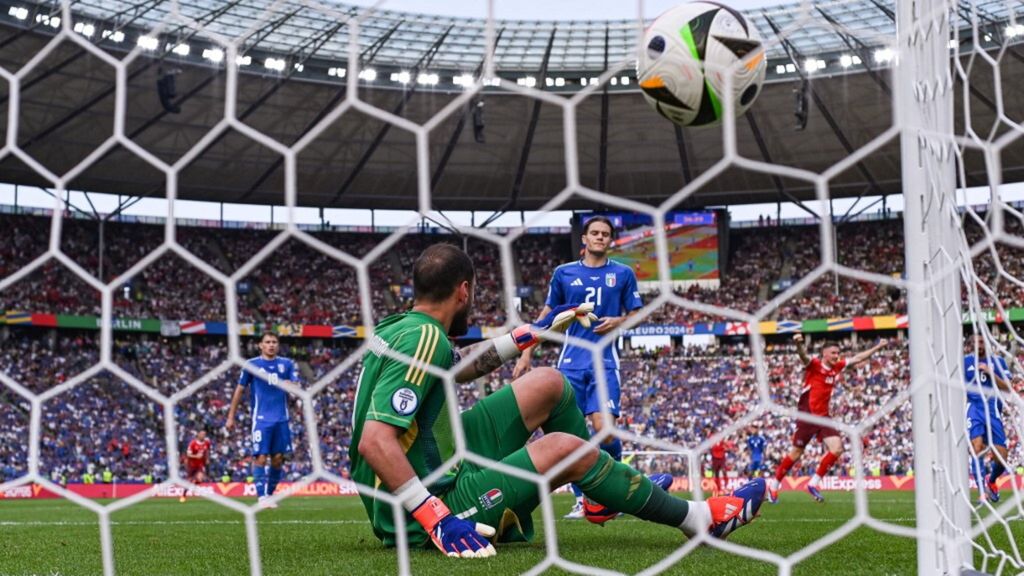 Gol dell'1-0 tra Svizzera e Italia firmato da Freuler