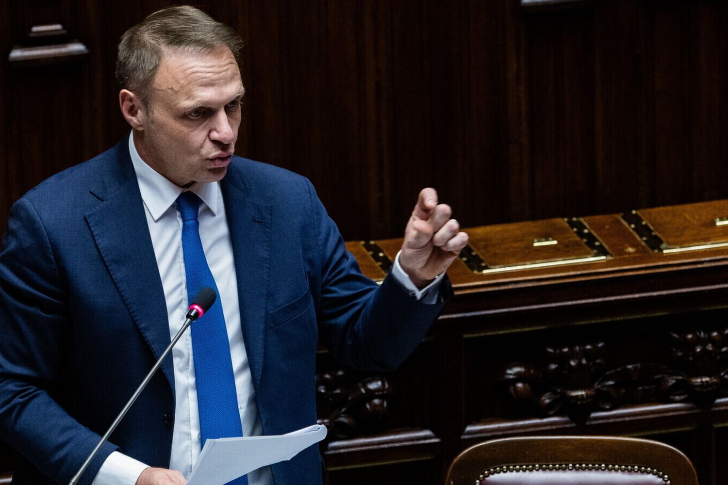 Le ministre de l'Agriculture italien Francesco Lollobrigida