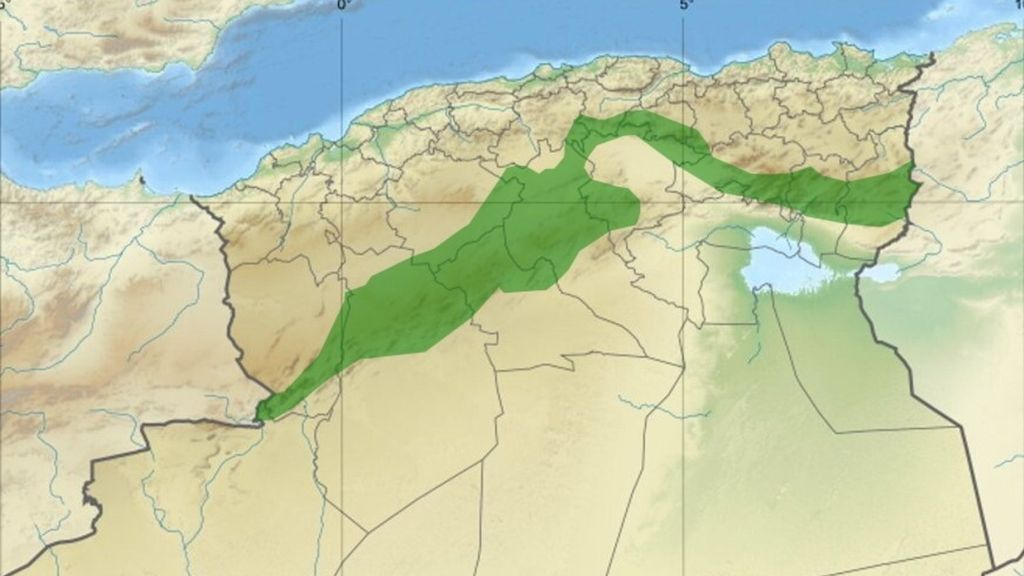 La carte du "barrage vert" en Algérie