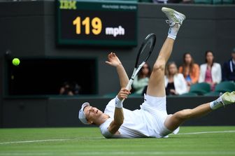 jannik sinner batte hanfmann wimbledon