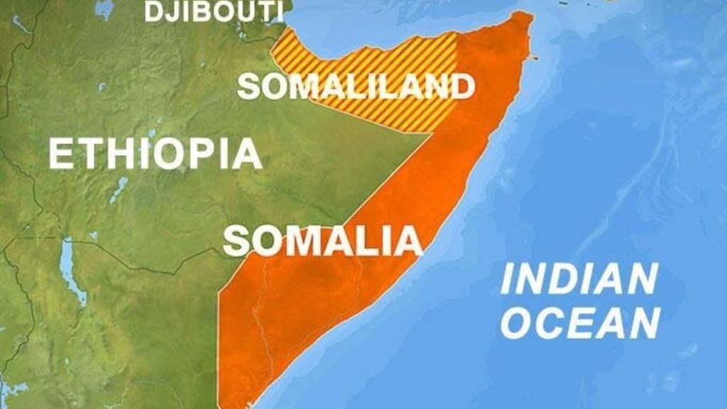 La Somalie et le Somaliland, Carte