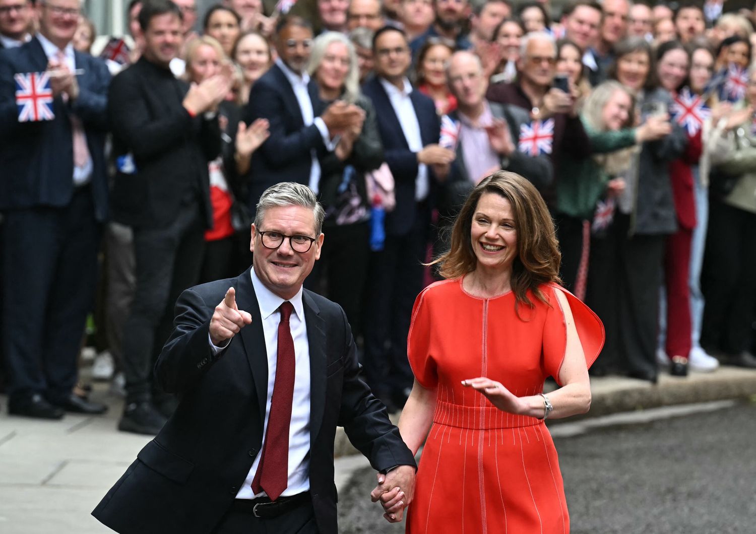 Keir Starmer e la moglie Victoria