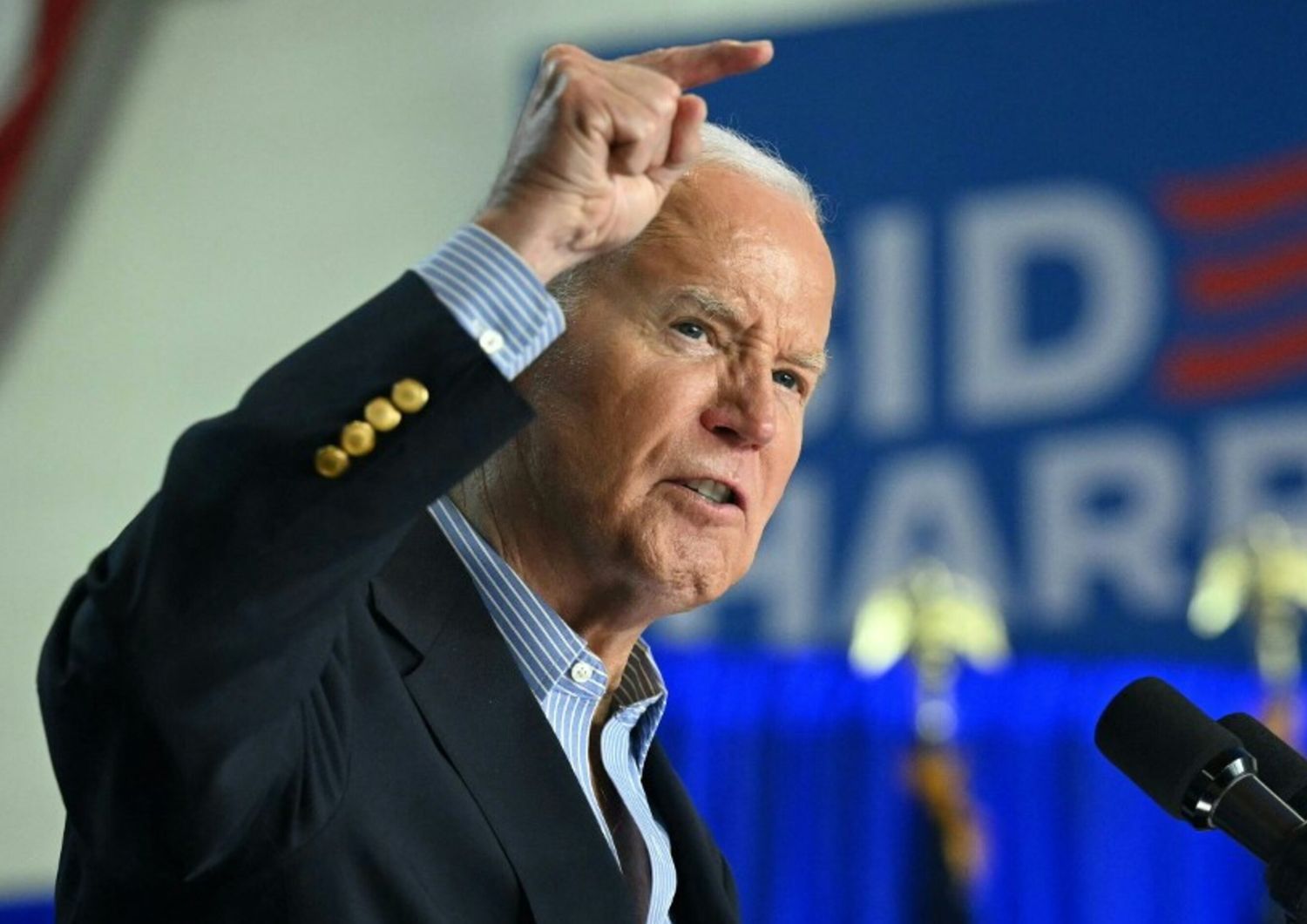 Il presidente della Repubblica Joe Biden durante il suo discorso a Madison, nel Wisconsin