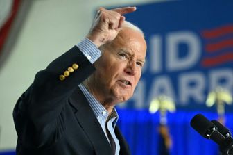 Il presidente della Repubblica Joe Biden durante il suo discorso a Madison, nel Wisconsin