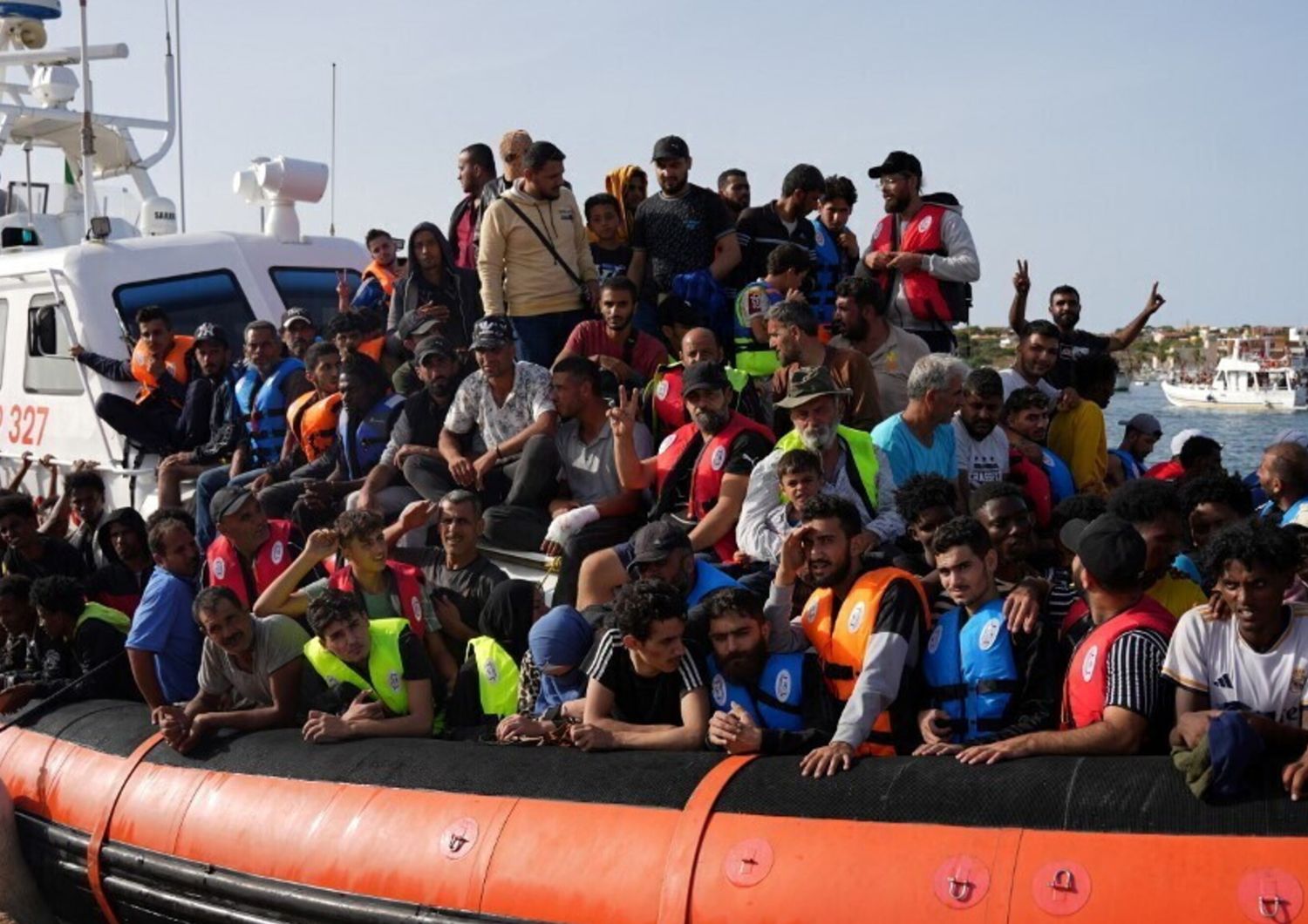 Sbarco di migranti a Lampedusa