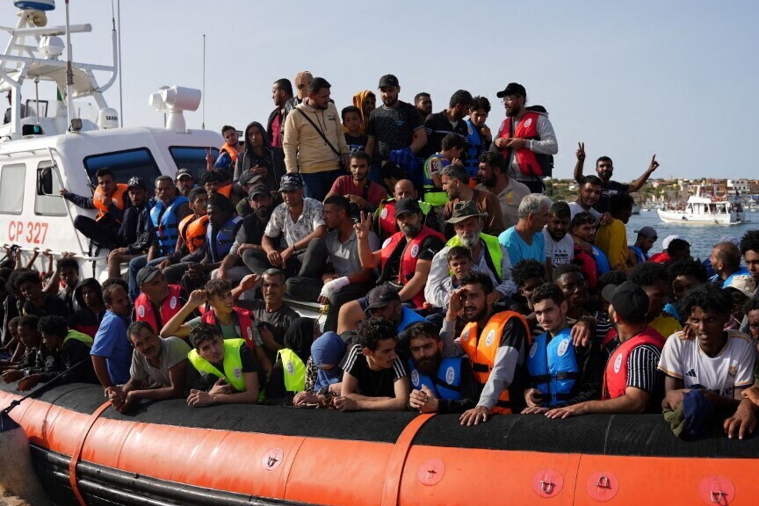 Sbarco di migranti a Lampedusa