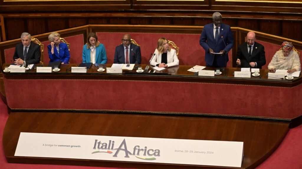 Conférence internationale Italie-Afrique,  Rome, le 29 janvier 2024