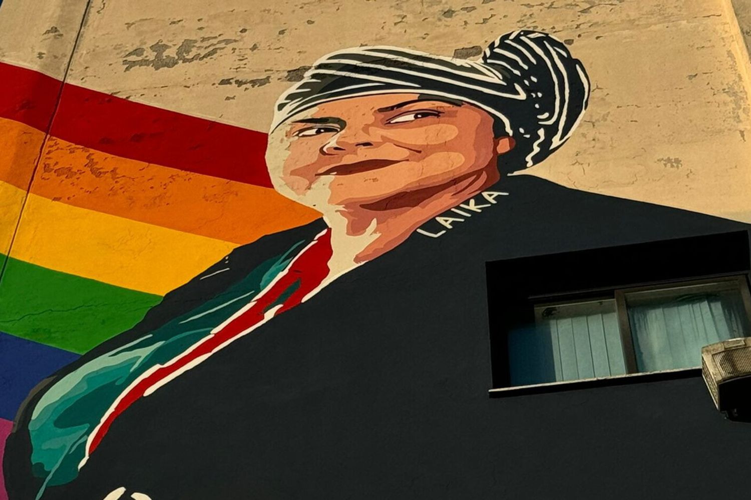 Il murale dedicato a Michela Murgia