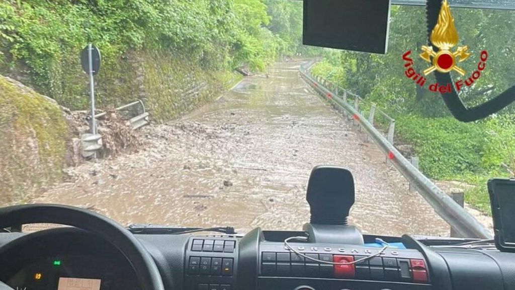 Il lago di Como è esondato