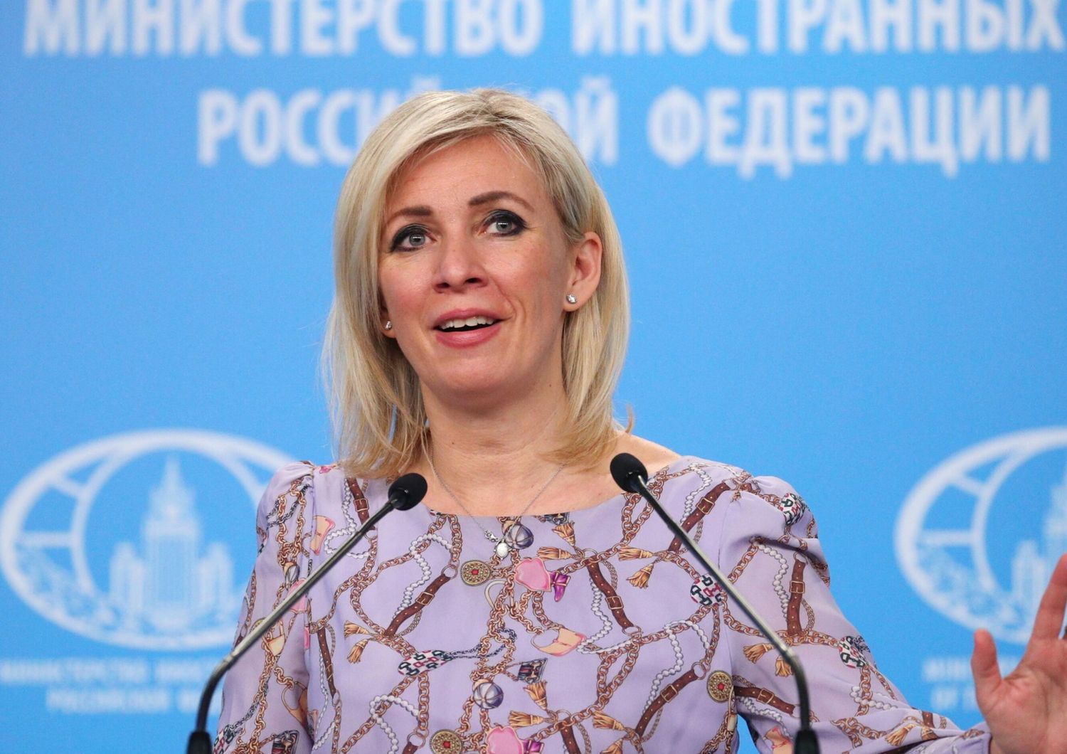 La portavoce del ministero degli esteri russo Maria Zakharova