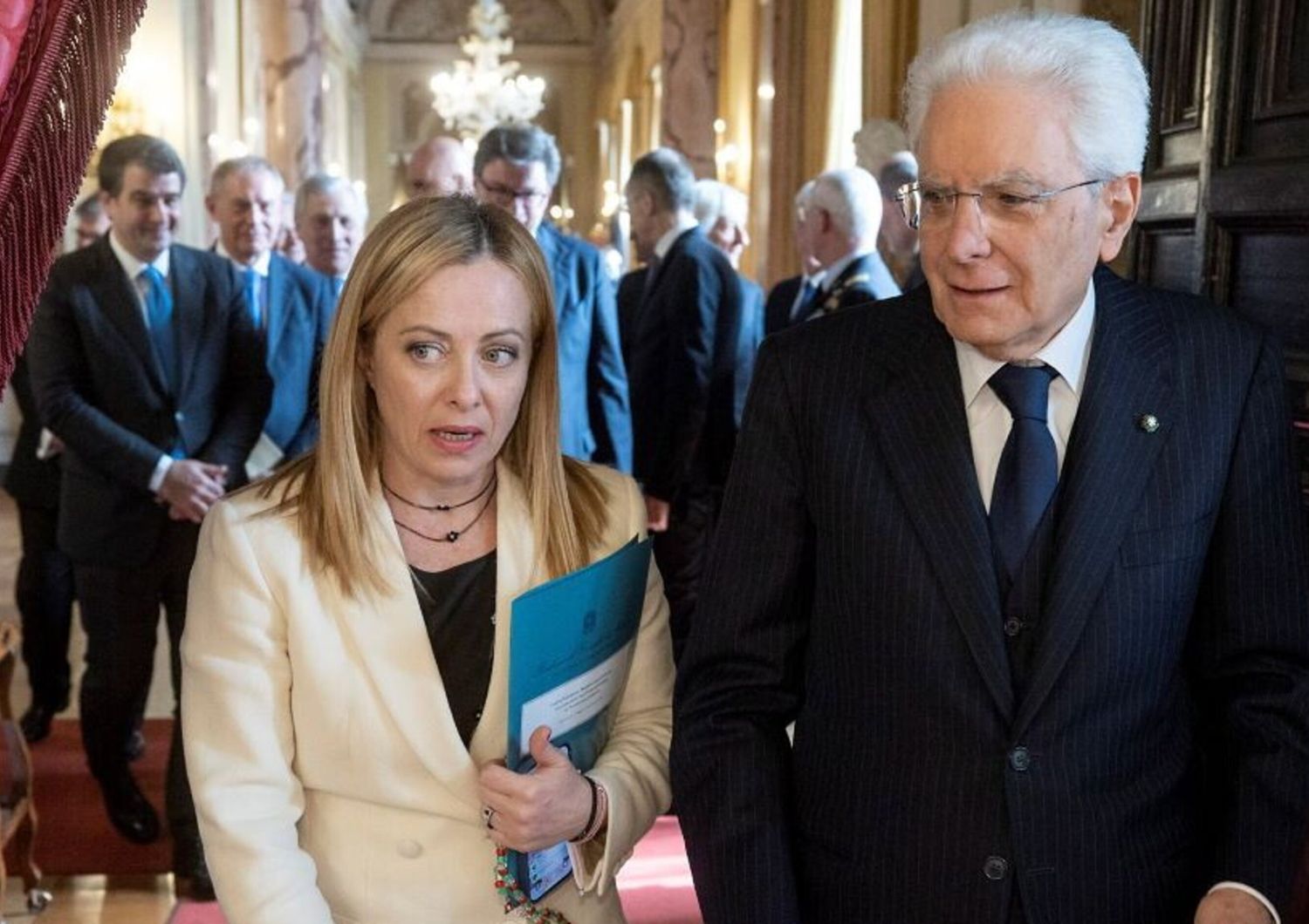 Giorgia Meloni - Sergio Mattarella