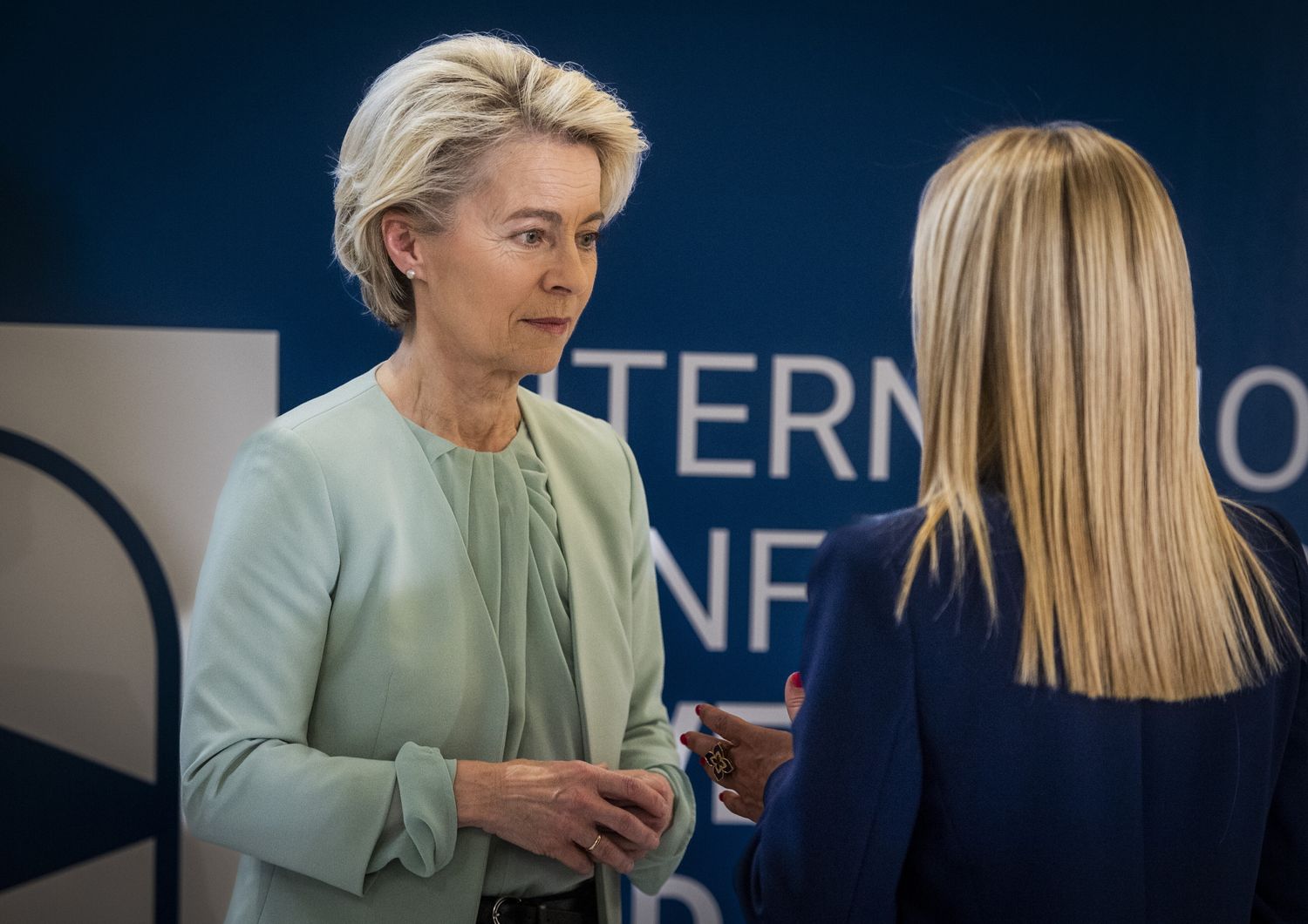 Von der Leyen e Meloni