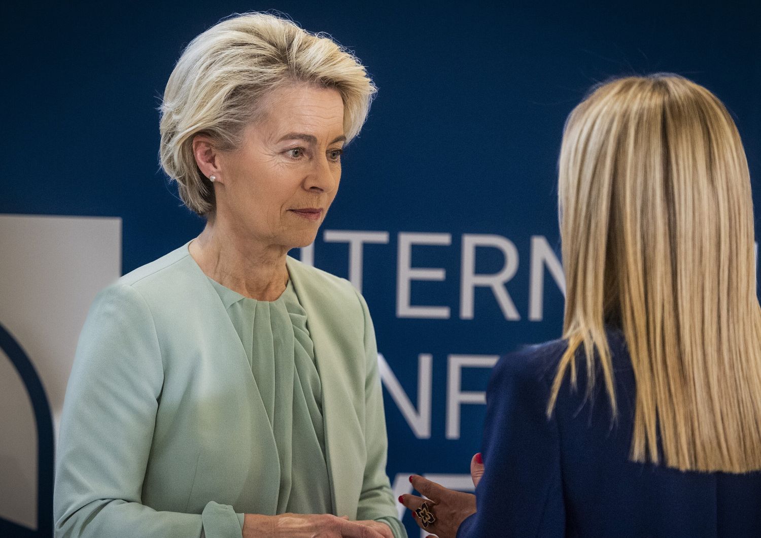 Von der Leyen e Meloni