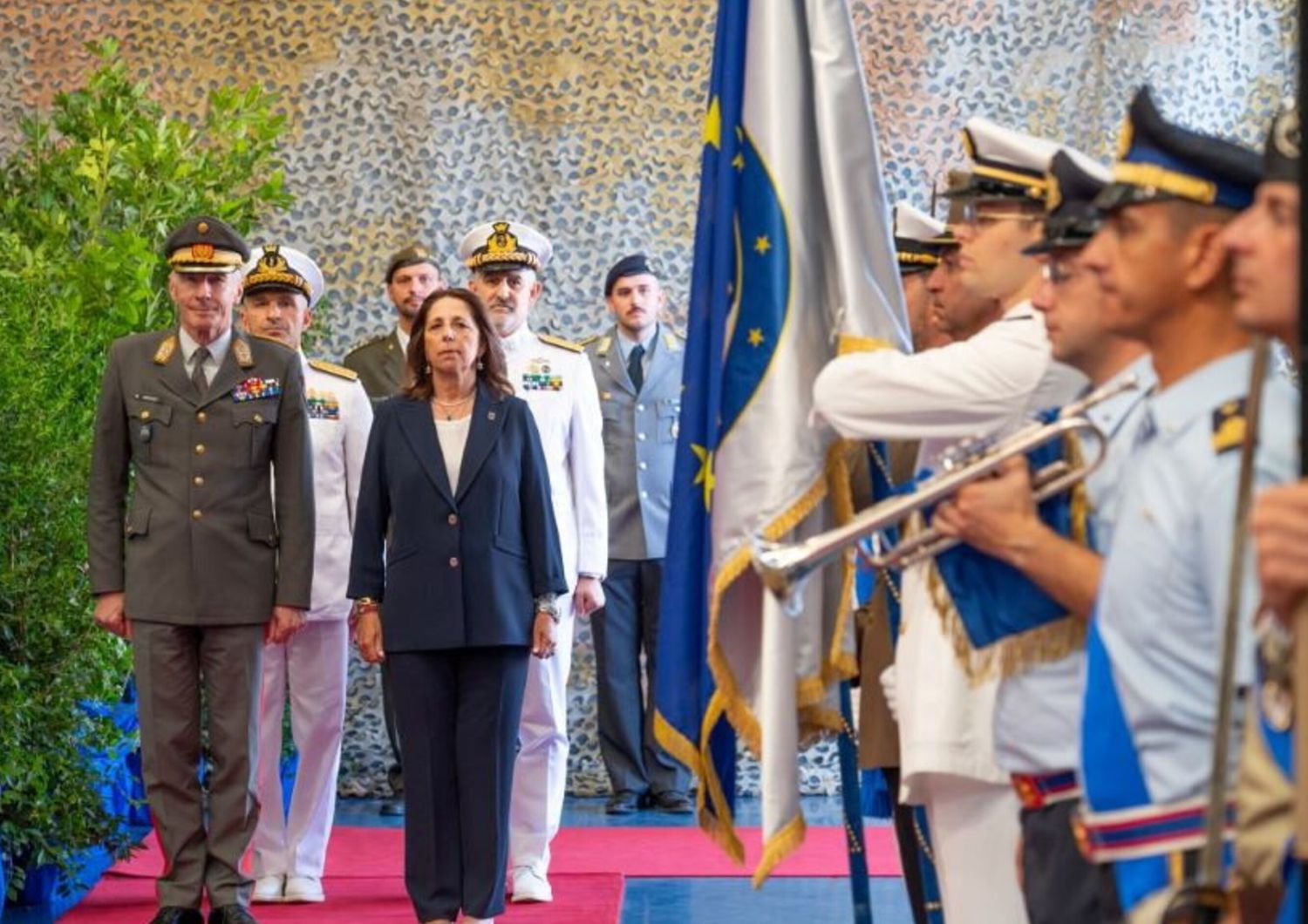 La cérémonie de passation du commandement de la mission  EuNavFor Med – Irini à Rome le 19 juillet