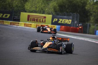 La McLaren Piatri-Norris al Gp d'Ungheria