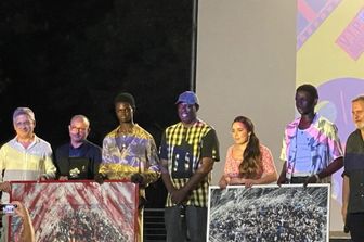 X RomAfrica Film Festival (RAFF), remise de prix aux deux acteurs de "Io Capitano" Seydou Sarr et Moustapha Fall