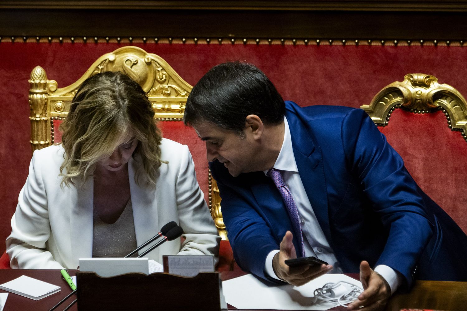 Giorgia Meloni e Raffaele Fitto
