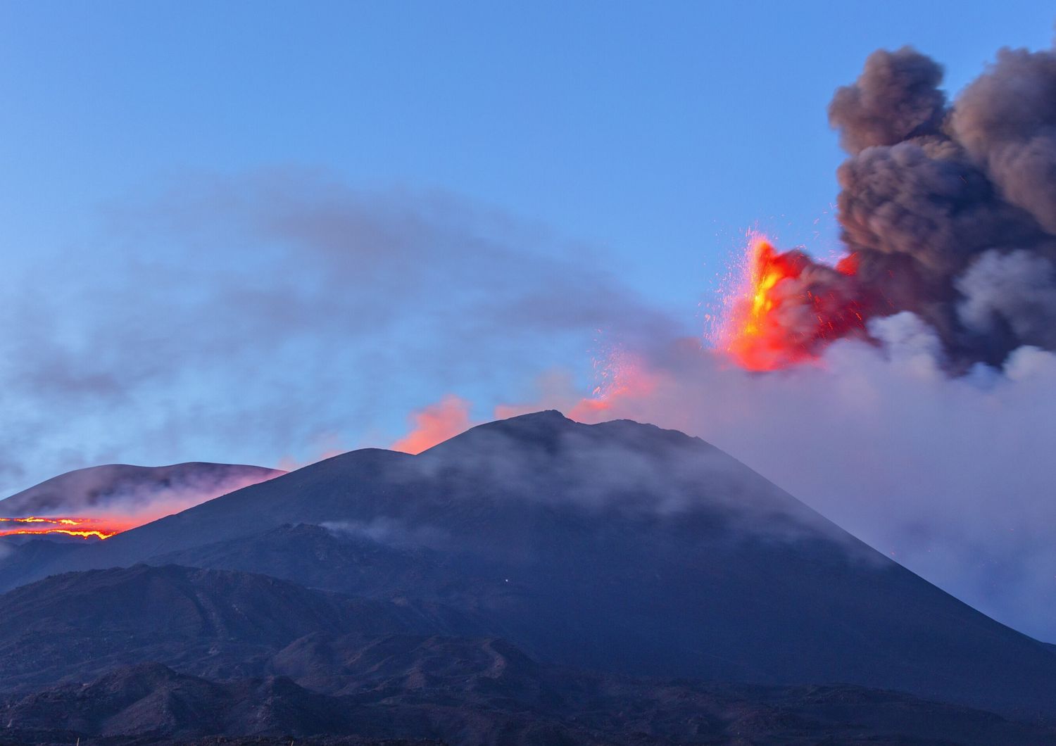 Un'eruzione dell'Etna