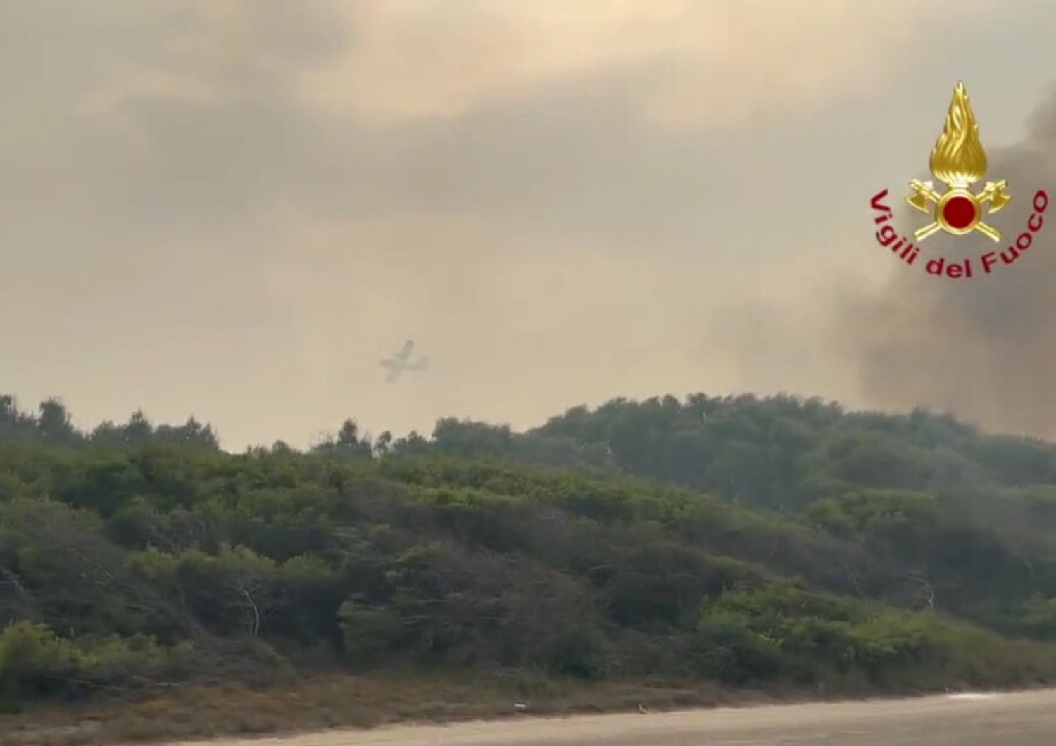 Incendio a Vieste