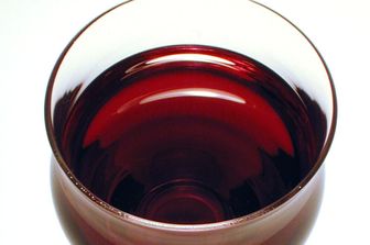 Calice di vino rosso