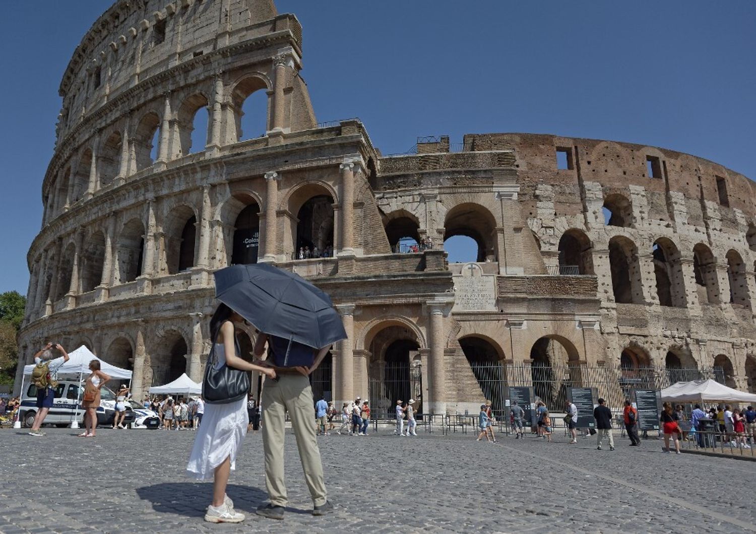 Caldo torrido a Roma