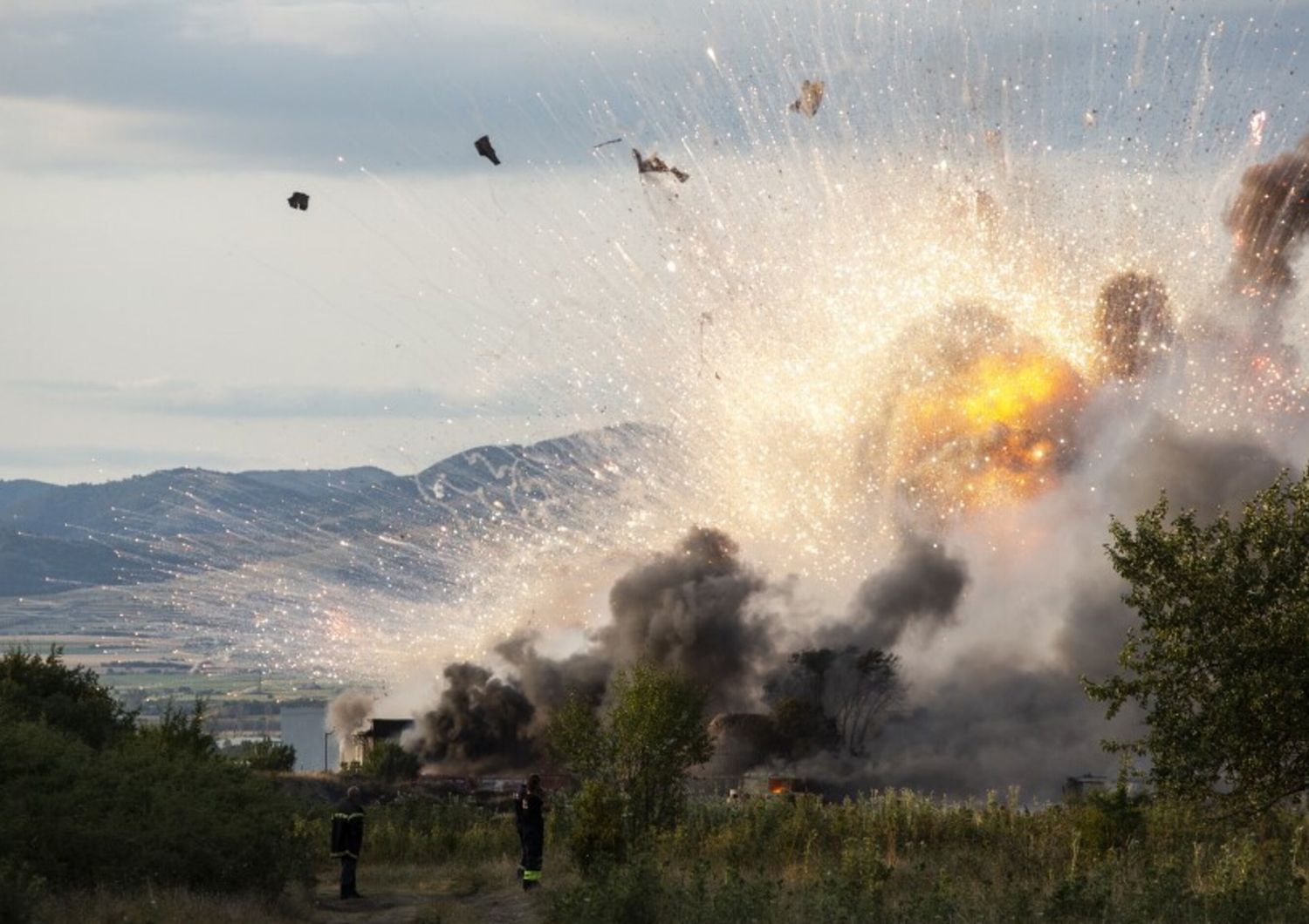 Esplosione della fabbrica di fuochi d'artificio vicino Sofia